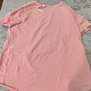 Lululemon pink crew neck tee